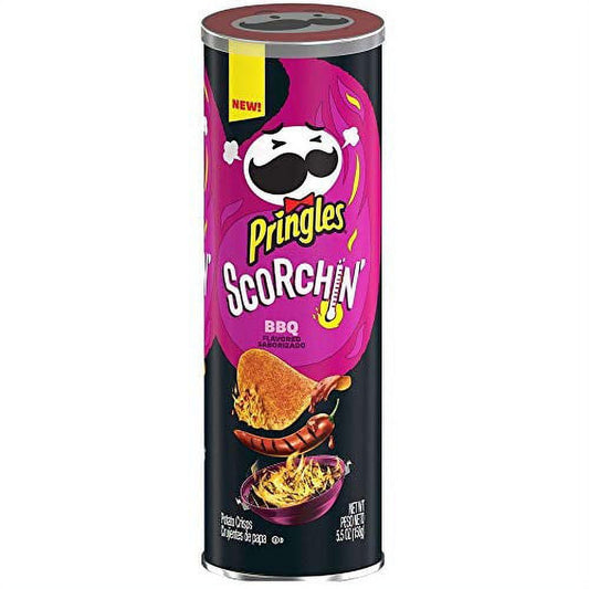 Pringles Scorchin Bbq Potato Crisps, 5.5 Ounce -- 14 per case.