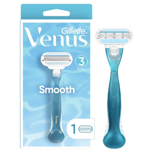 Venus Smooth Women's Razor Handle with 1 Blade Refill