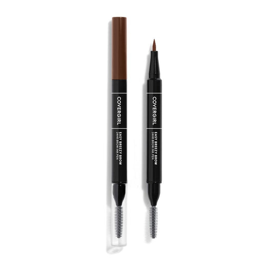 COVERGIRL Easy Breezy Brow All-Day Brow Ink Pen, Soft Brown, 0.02 fl oz, Eyebrows, Eyebrow Pencil, Brow Pencil, Matte, Eyebrow Enhancer, Super-Fine Tip, Smudge Proof, Longlasting