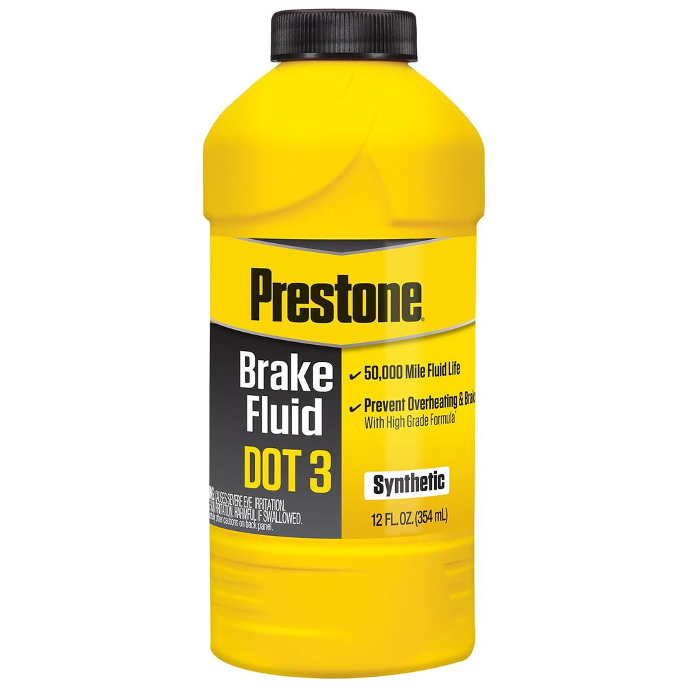 Prestone Synthetic Hi Temp DOT 3 Brake Fluid, 12OZ