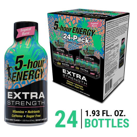 5-hour ENERGY® Shot, Extra Strength Tropical Burst, 1.93 oz, 24 Count