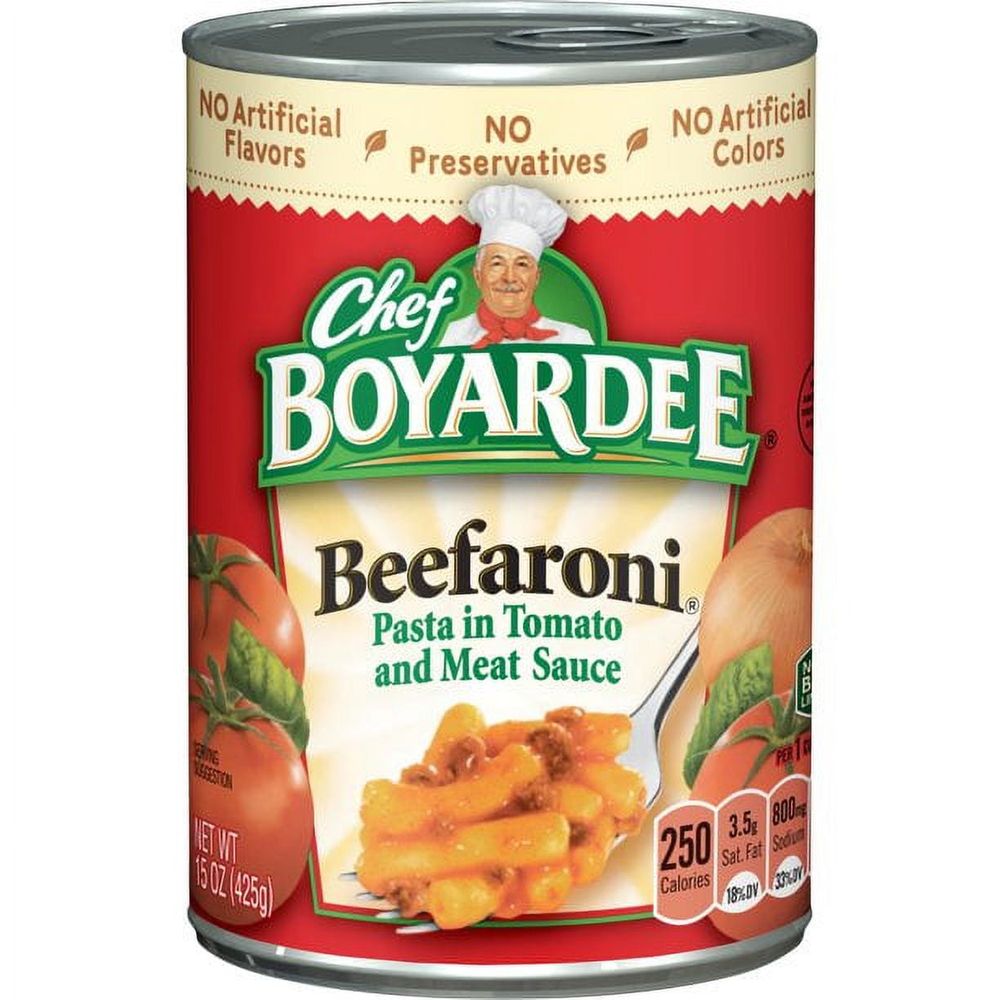 Chef Boyardee Beefaroni, 15 oz Can, Quantity of 6