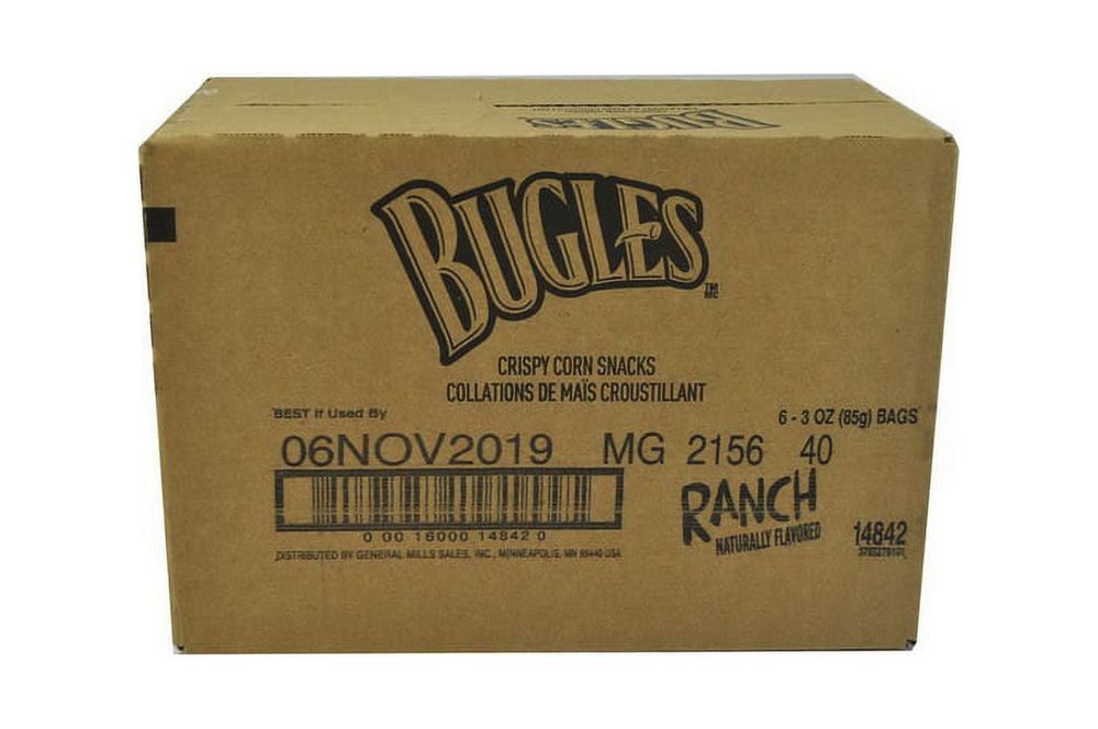 Bugles Corn Snacks, 3 oz - Case of 6