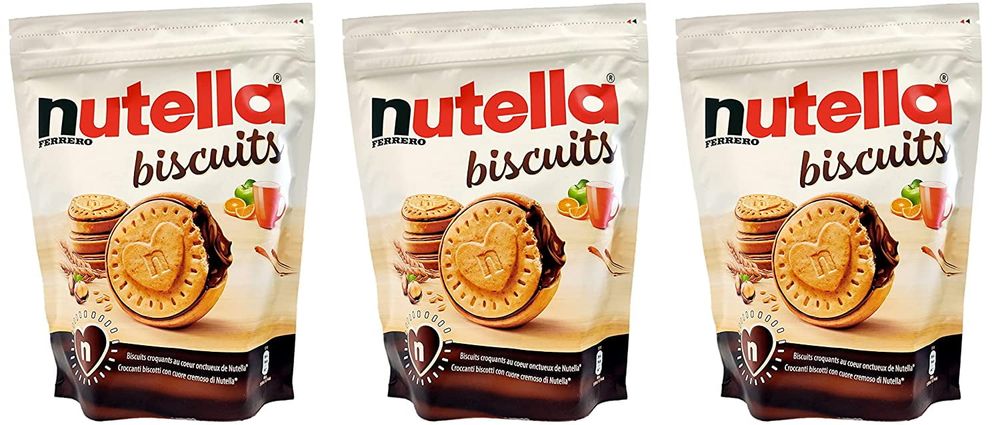 Nutella Sandwich Biscuits 304g Resealable Pouch (3 packs)