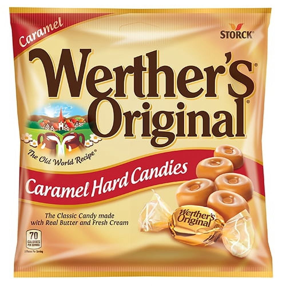 Werthers Original Butter & Fresh Cream Hard Candies, 12 Count