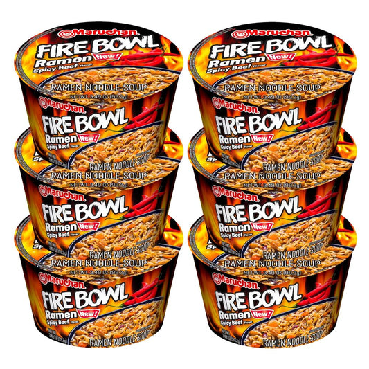 Maruchan Fire Bowl Ramen Spicy Beef Flavor (3.49 oz., Pack of 6)