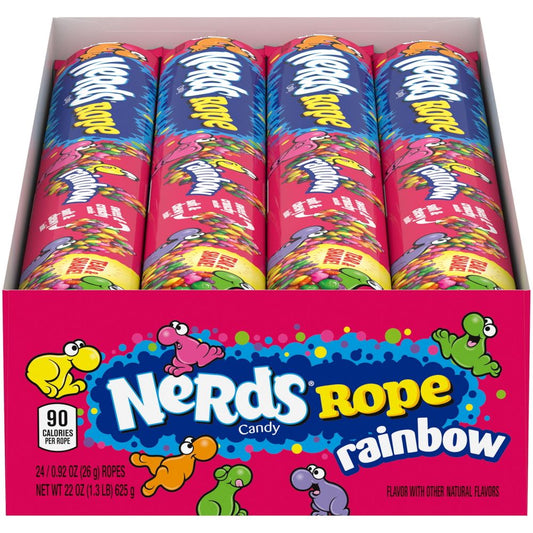 Nerds Rainbow Rope Candy, 0.92 Oz (24 Count)