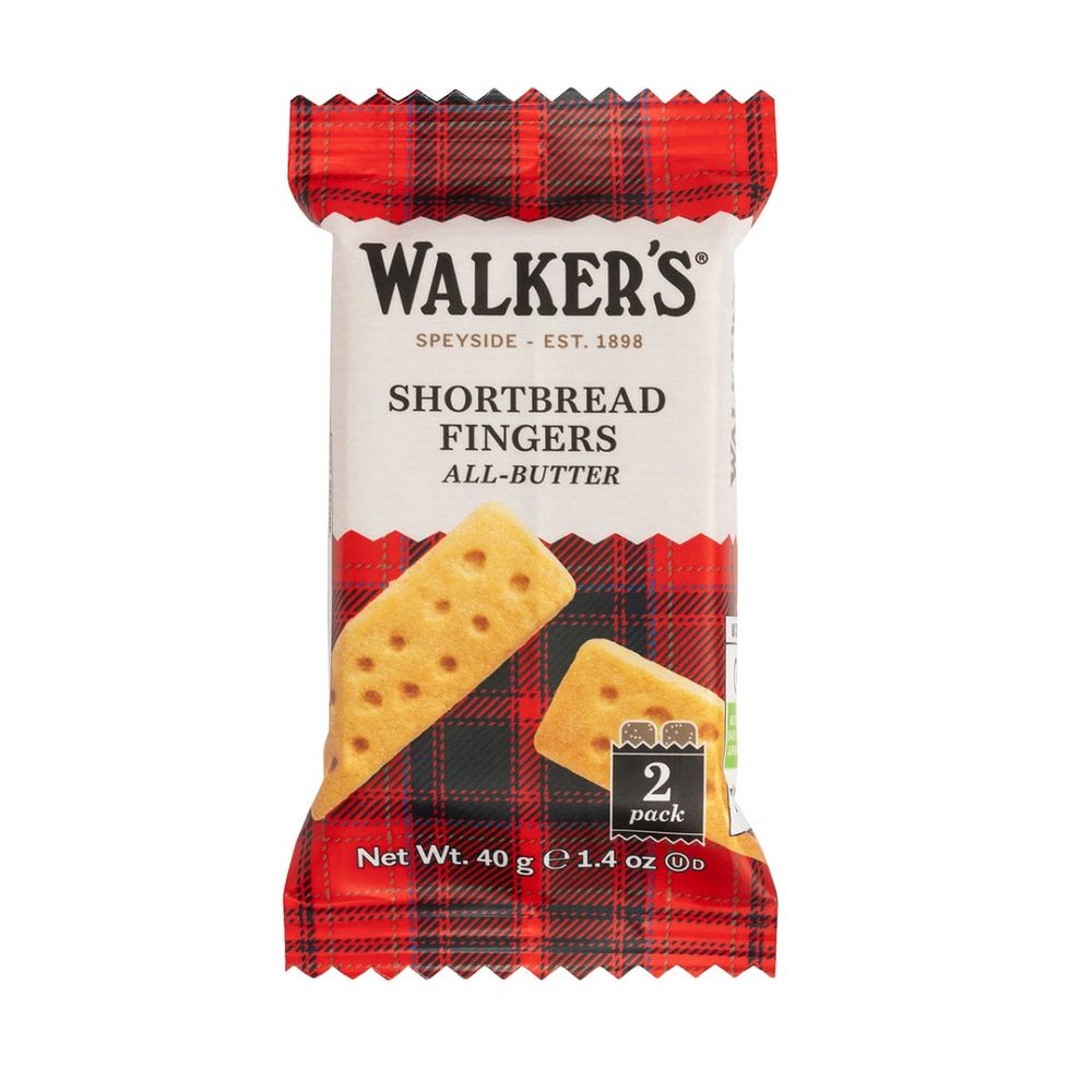 Walkers Pure Butter Shortbread Fingers 1.4oz (Pack of 24)