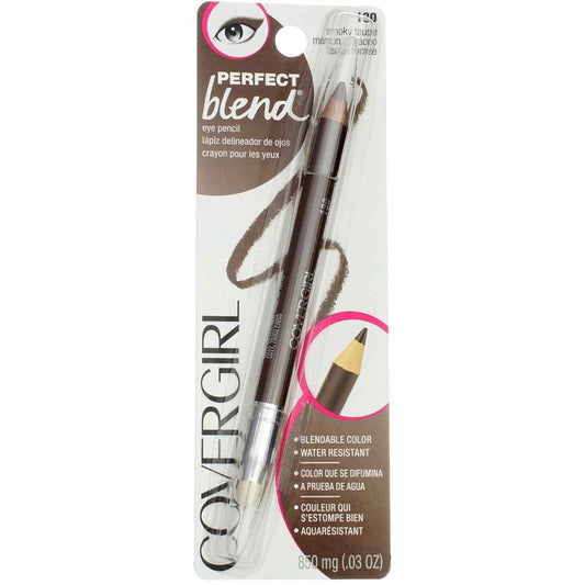 CoverGirl Perfect Blend Eye Pencil, Smoky Taupe [130] 0.03 oz (Pack of 2)