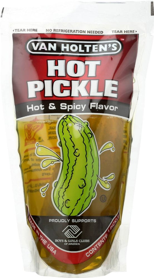 Van Holten Hot Dill Pickle, 12 Ct