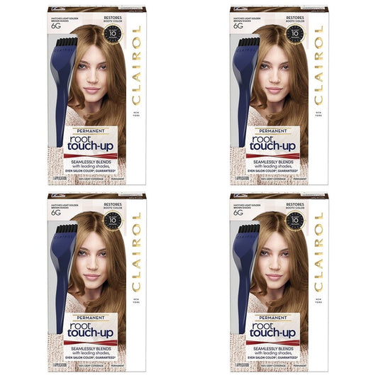 Pack of (4) Clairol Nice n Easy Root Touch-Up 6G Light Golden Brown