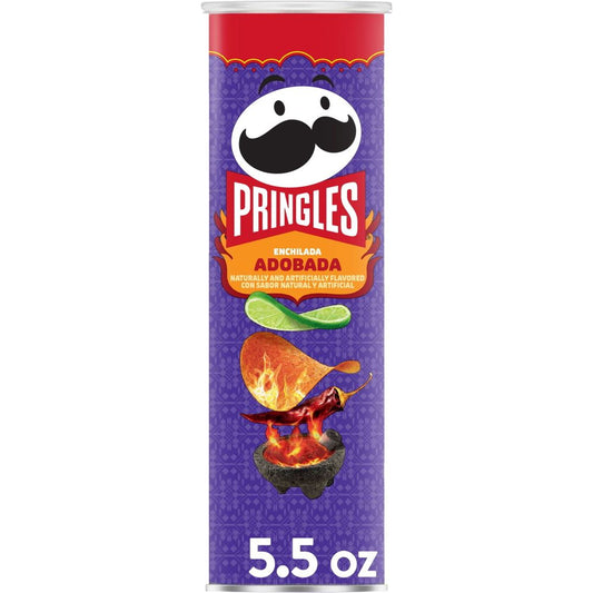 Pringles Enchilada Adobada Flavored Potato Crisps, 5.2 oz Canister