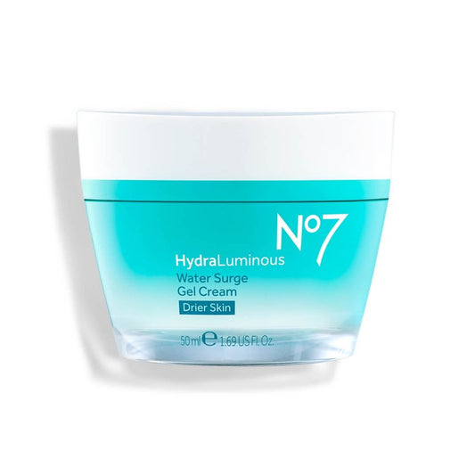 No7 Hydraluminous Water Surge Lightweight Gel Cream Formula, Infuses Dry Skin with Fresh Hydration, 1.69 Ounce