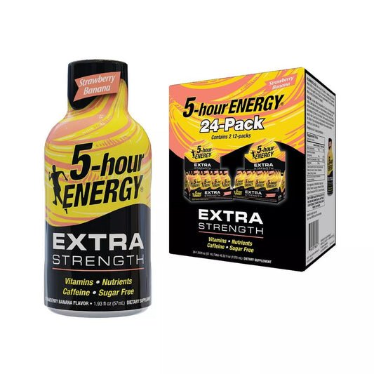 5-hour ENERGY Shot, Extra Strength, Strawberry Banana (1.93 oz., 24 pk.)