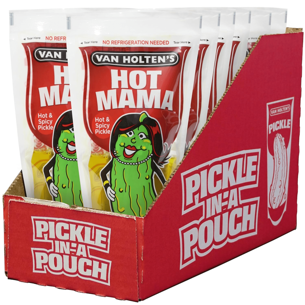 Van Holten's Pickles - Hot Mama Pickle-In-A-Pouch - 12 Pack