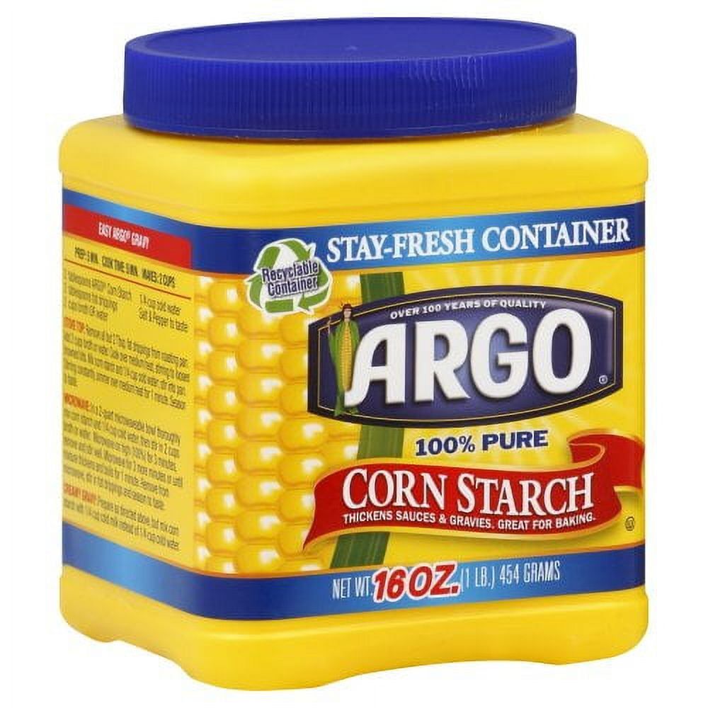 Argo 100% Pure Corn Starch, 16 Oz (Pack of 10)