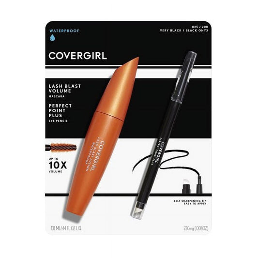 COVERGIRL Lash Blast Volume Waterproof Mascara & Perfect Point Plus Eye Pencil Value Pack