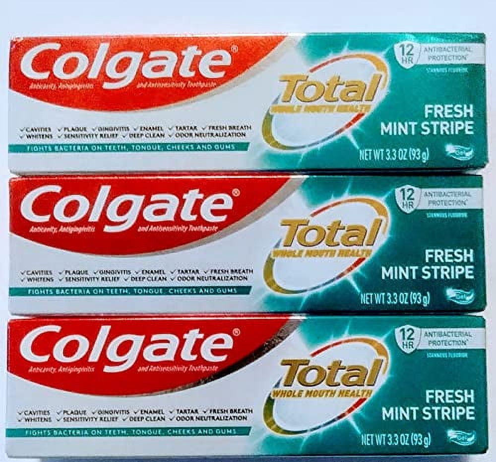 Colgate Total Fresh Mint Stripe Gel Toothpaste - 3.3 Oz. 1Pk