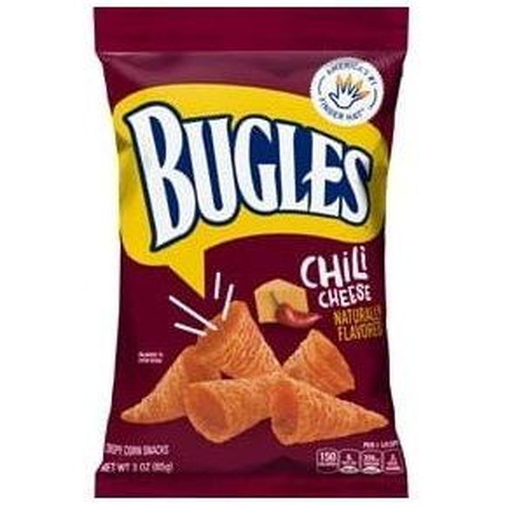 Bugles Chili Cheese Corn Snacks, 3 oz. (Pack of 6)