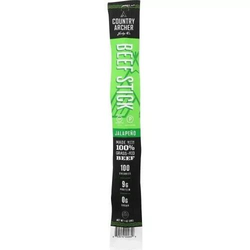 Beef Stick Jalapeno 1 Oz  by Country Archer pack of 18