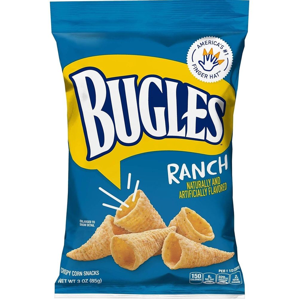 Bugles Crispy Corn Snacks (Bold BBQ, 3 oz (6 count))