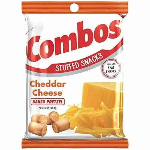 COMBOS Cheddar Cheese Pretzel Baked Snacks 6.3-Ounce Bag (1-Bag)