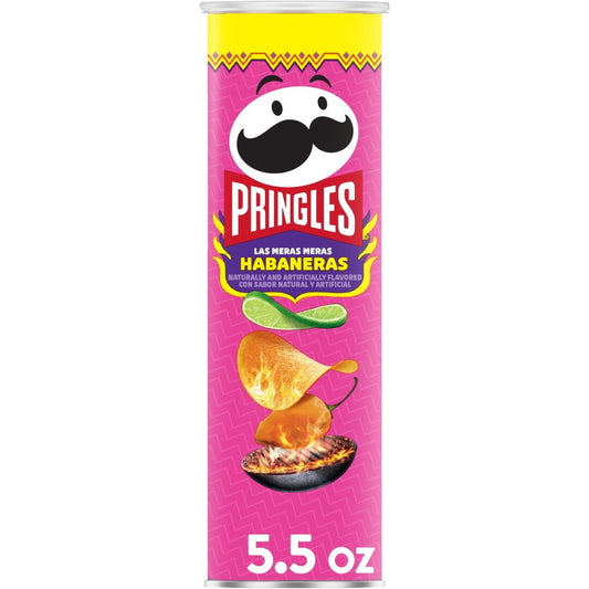 Pringles Las Meras Meras Habaneras Flavored Potato Crisps, 5.2 oz Canister