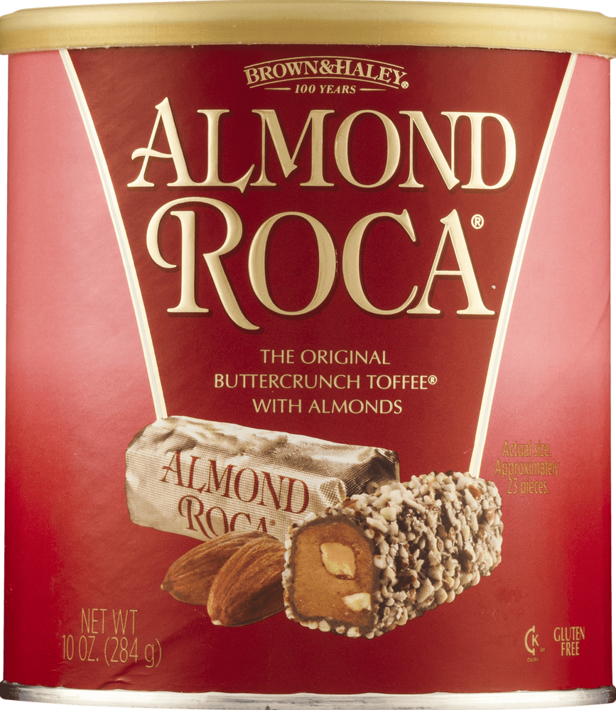 Brown & Haley Roca Buttercrunch Toffee with Chocolate & Almonds, 10 Oz.