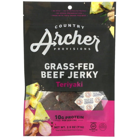 Country Archer - All Natural Beef Jerky Teriyaki - 2.5 oz.