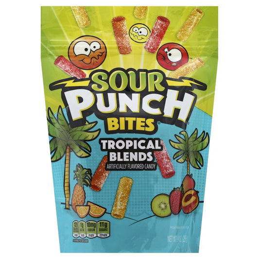 Sour Punch Bites, Tropical Blends, 9oz Bag