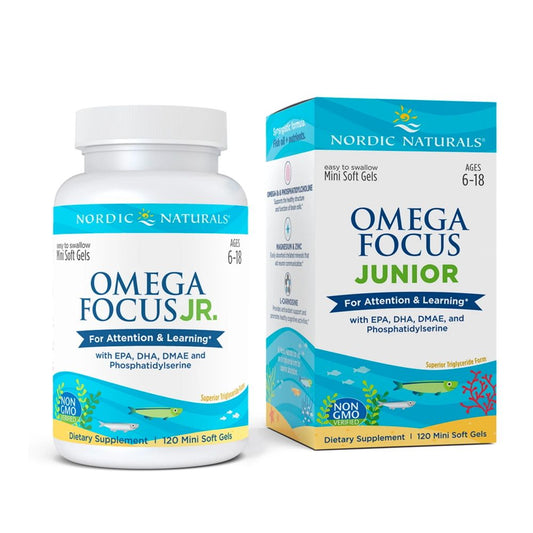 Nordic Naturals Omega Focus Junior Softgels,  Attention, Learning, 120 Ct