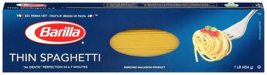 Barilla Thin Spaghetti Pasta 16oz (Pack of 3)