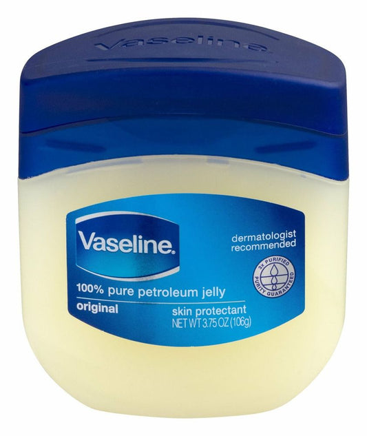 Vaseline 100% Pure Petroleum Jelly Original Skin Protectant, 3.75Oz, 3-Pack