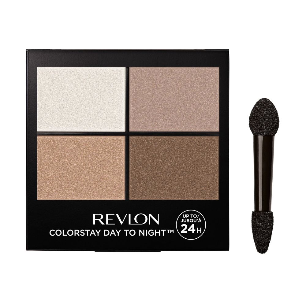 Revlon ColorStay Day to Night Long Lasting Matte and Shimmer Eyeshadow Quad, 0.16 oz