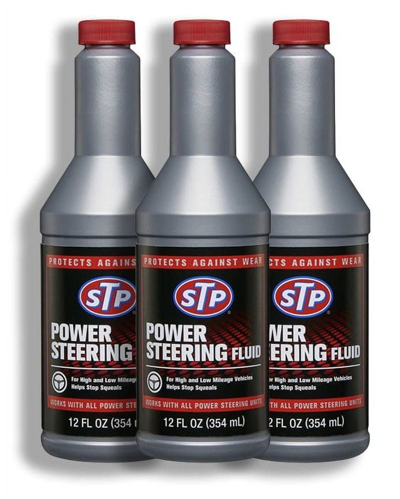 STP POWER STEERING FLUID & Stop Leaking, 12 Fl.oz, 3 Packs