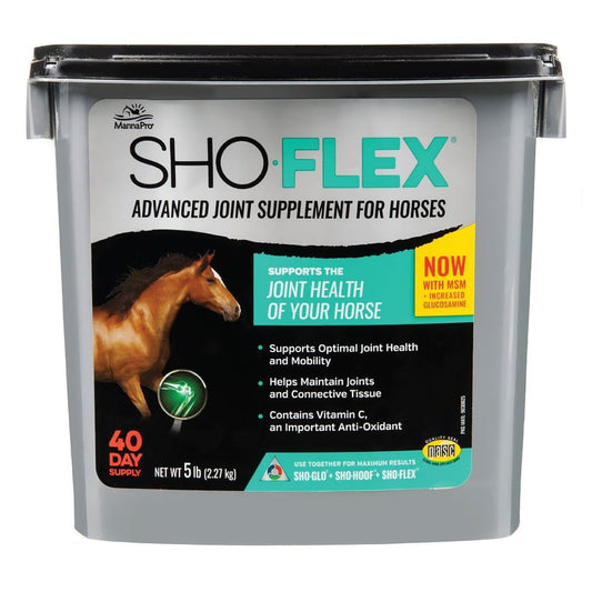 Manna Pro Sho-Flex Supplement for Horses, Formulated with MSM, Glucosamine, and Chondroitin, 5 lb