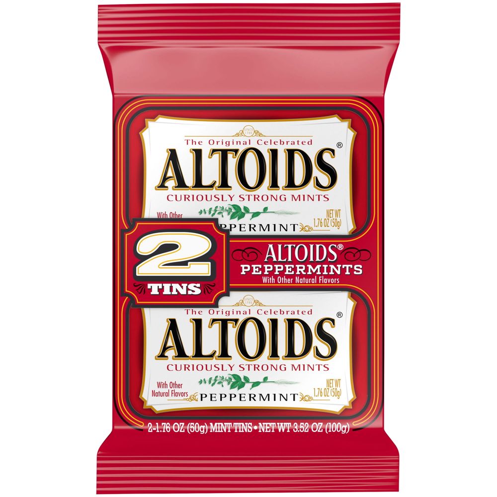 Altoids Peppermint Sugar Free Breath Mints - 1.76 oz (Pack of 2)