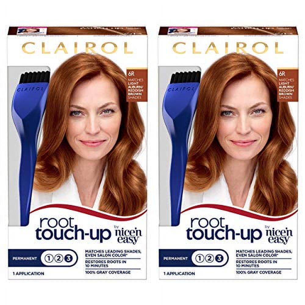 Clairol Root Touch-Up Nice'n Easy Permanent Hair Dye 6R Light Auburn Hair Color Pack of 1