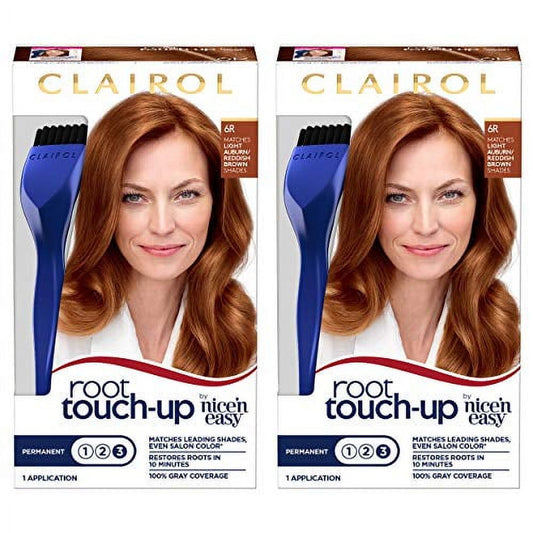 Clairol Root Touch-Up Nice'n Easy Permanent Hair Dye 6R Light Auburn Hair Color Pack of 1