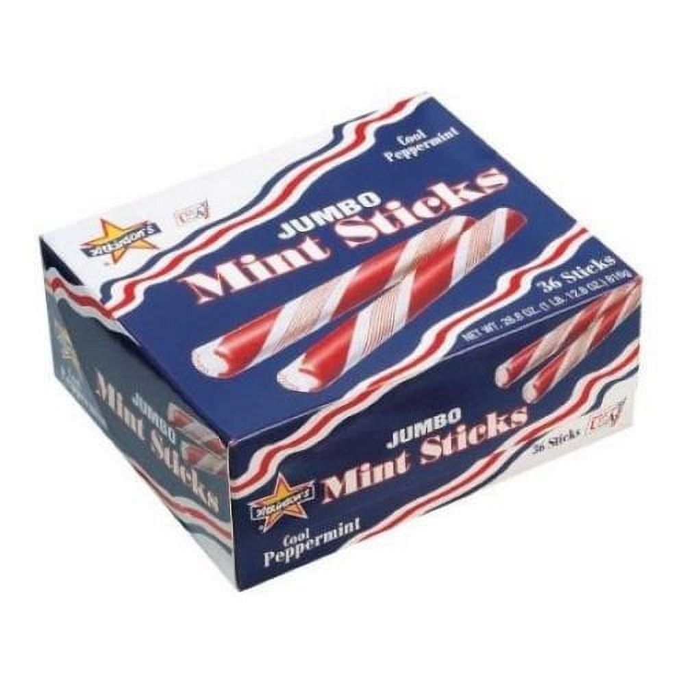 Atkinson Red and White Mint Stick Candy - 36 per pack