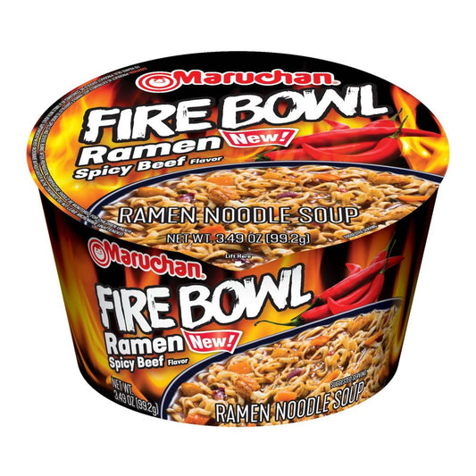 Maruchan Fire Bowl Spicy Beef (Pack of 10)