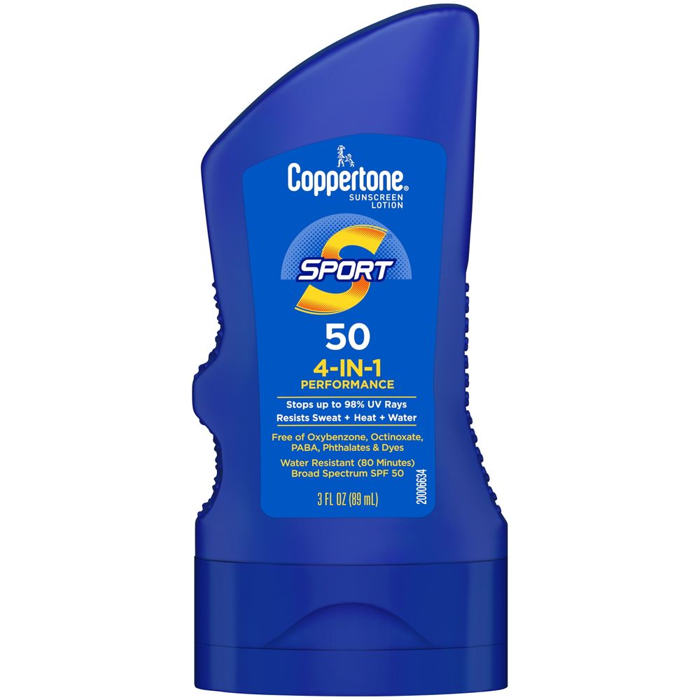 Coppertone Sport Sunscreen Lotion, SPF 50 Sunscreen, 3 fl oz