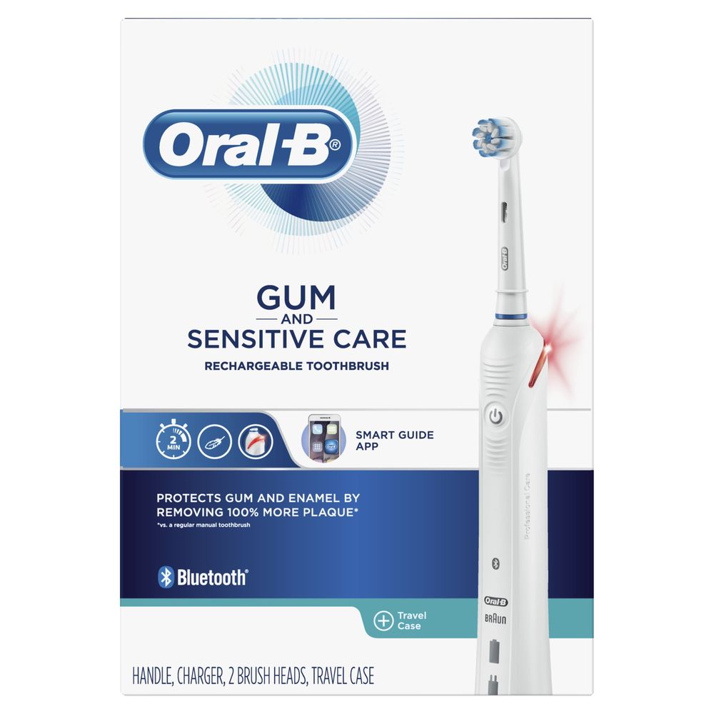 Oral-B Gum and Sensitive Care, Rechargeable Electric Toothbrush, Powered by Braun