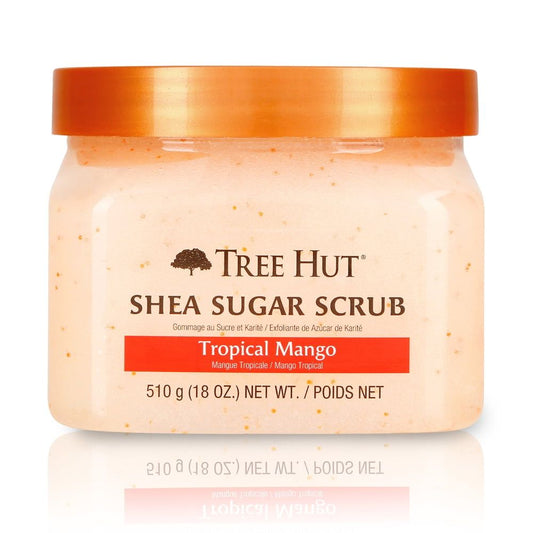 Tree Hut Shea Sugar Exfoliating Body Scrub Tropical Mango, 18 Oz.