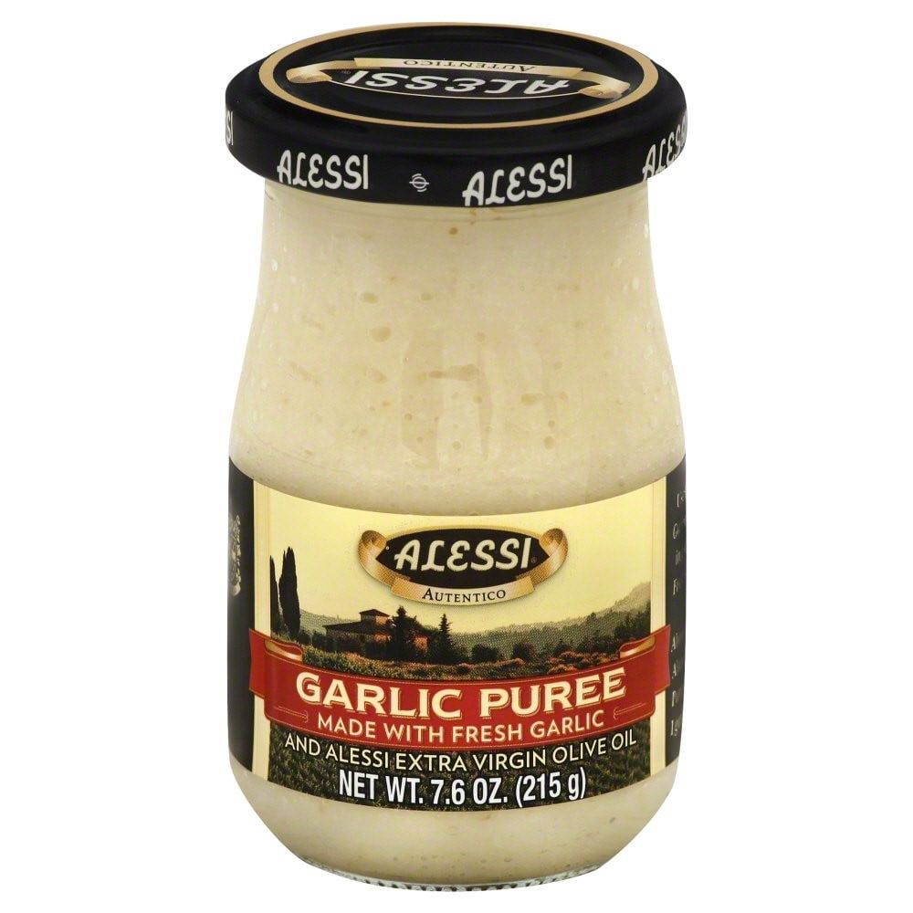 Alessi Garlic Puree 7.6 Ounce Jar