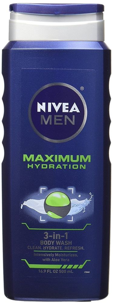 Nivea for Men Maximum Hydration 3-in-1 Body Wash, 16.9 oz