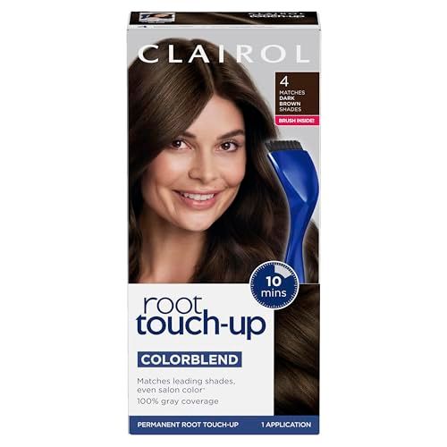 Clairol Root Touch-Up by Nice'n Easy Permanent Hair Dye for Brown Hair Color with 100% Gray Coverage