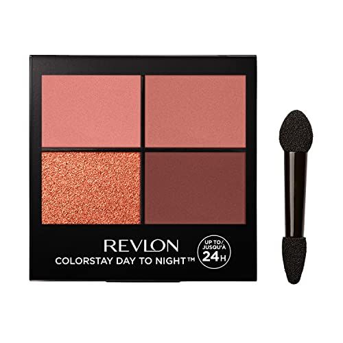 REVLON ColorStay 16 Hour Eyeshadow Quad with Dual-Ended Applicator Brush