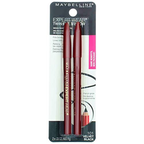 Maybelline New York Expert Wear Twin Brow and Eye Pencils Velvet Black 2