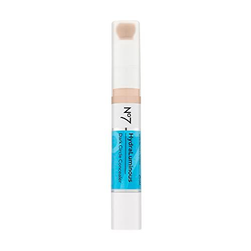 No7 Hydraluminous Concealer - Full-Coverage Under Eye Concealer for Dark Circles with Caffeine & Ceramides - Hydrating & Brightening Concealer for Dark Under Eye Area (3.9ml)